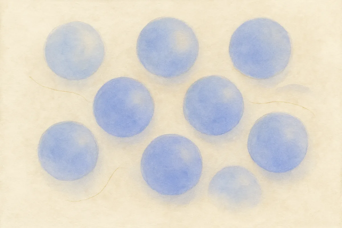 Illustration aquarelle poétique aux tons bleu doux, dans le style de La Clairière, évoquant découvrons les 8 archétypes financiers.