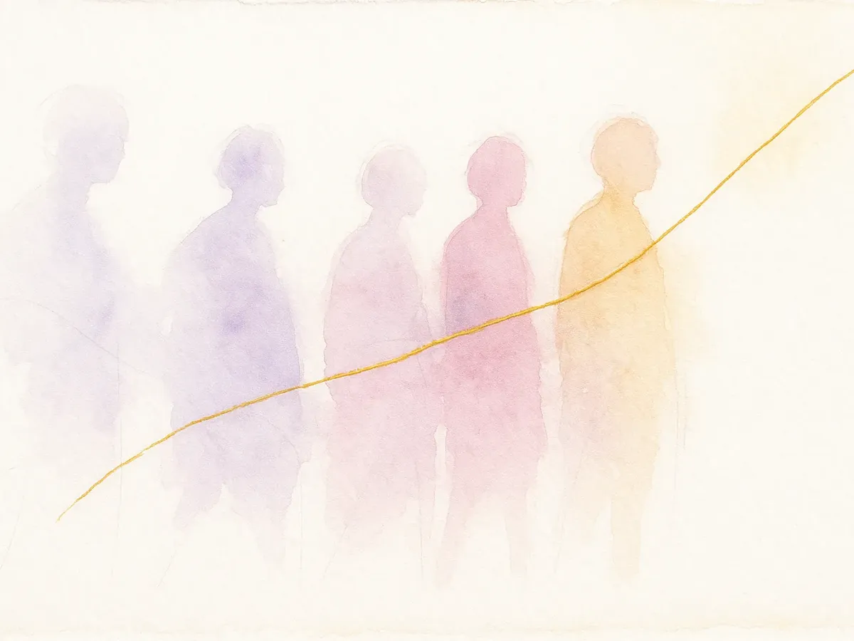 Ce que l'âme n'oublie pas : aquarelle du fil d'or entre les vies