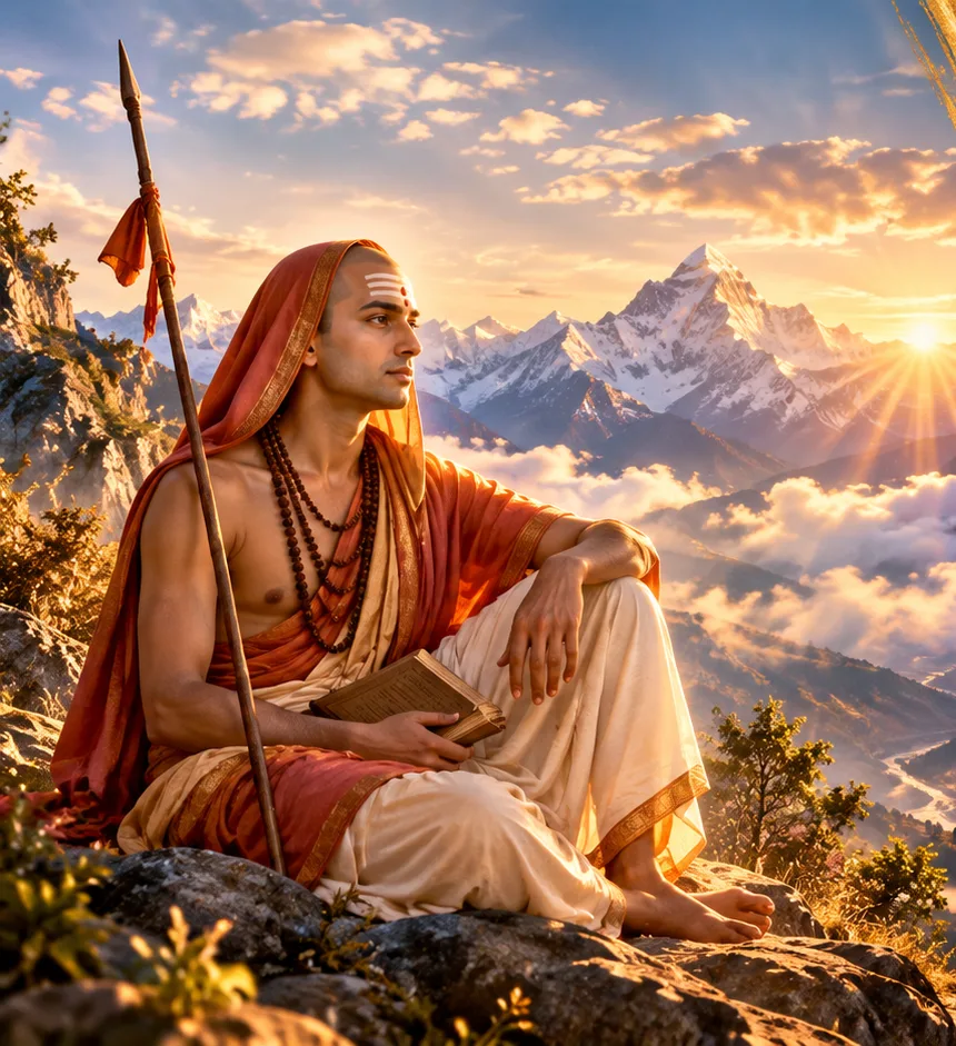 Adi Shankaracharya face aux sommets
