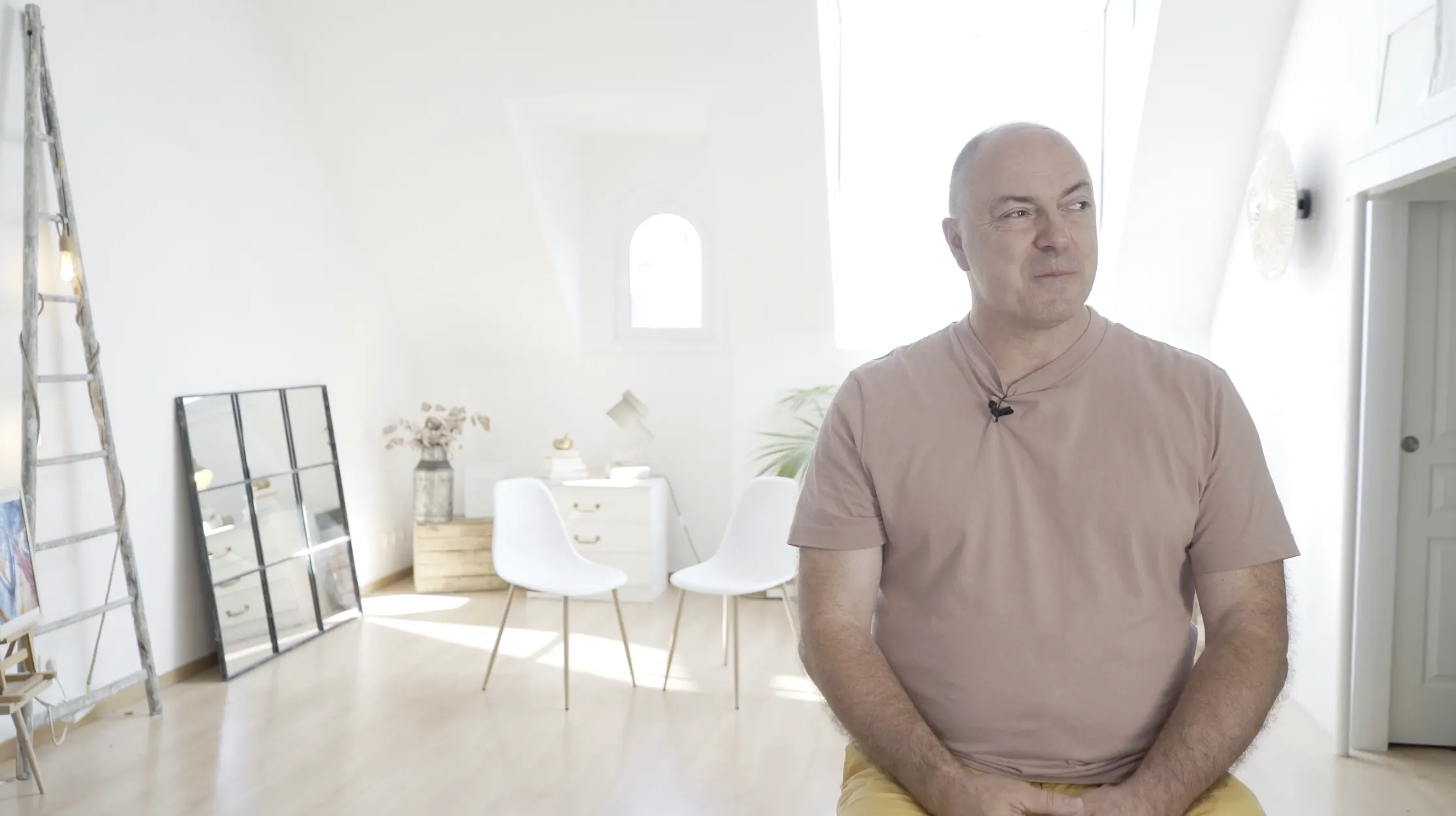 Yves Wauthier-Freymann pendant le tournage du programme